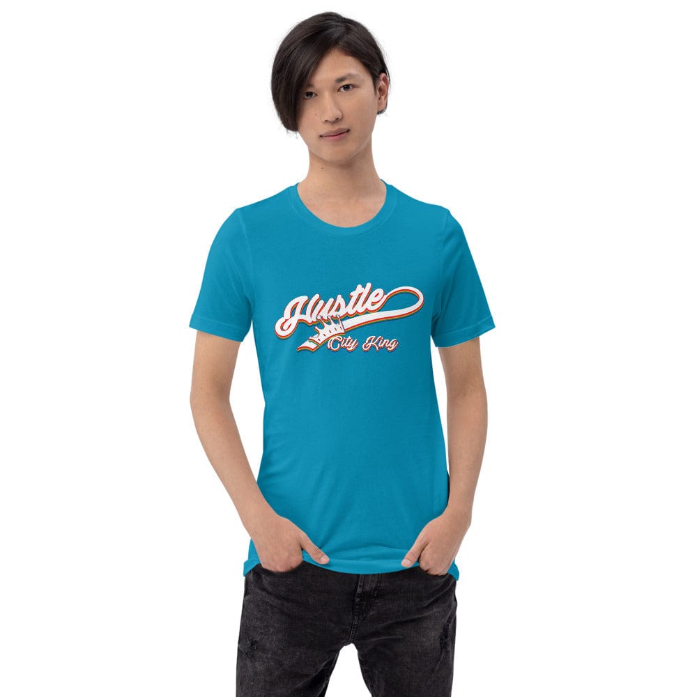 Absolutestacker2 Aqua / S Hustle City King Custom T-shirt