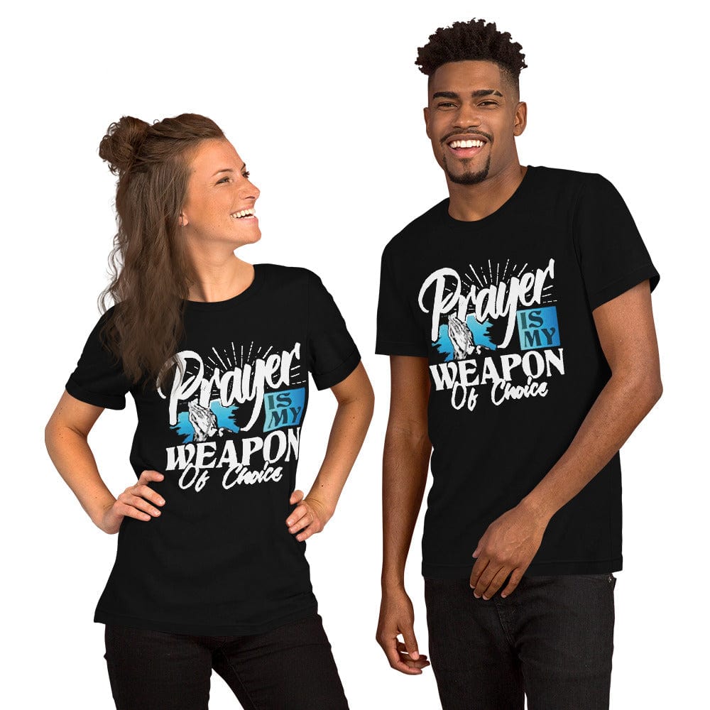 Absolutestacker2 Black / XS Prayer is my choice of weapon t-shirt