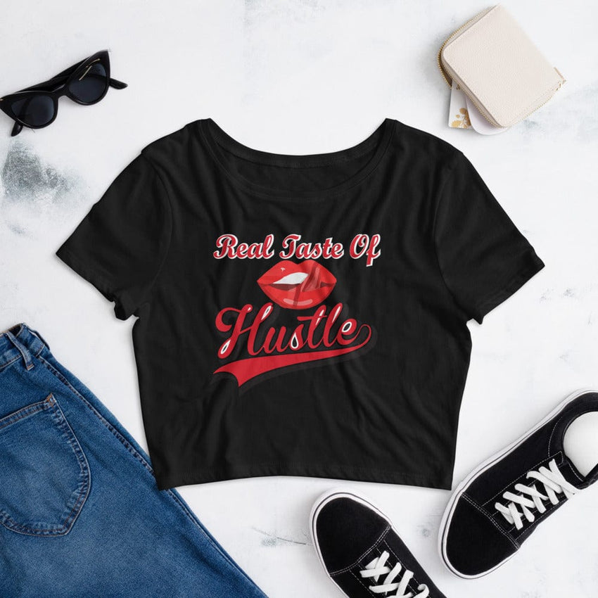 Absolutestacker2 Black / XS/SM Real taste of hustle Crop Top