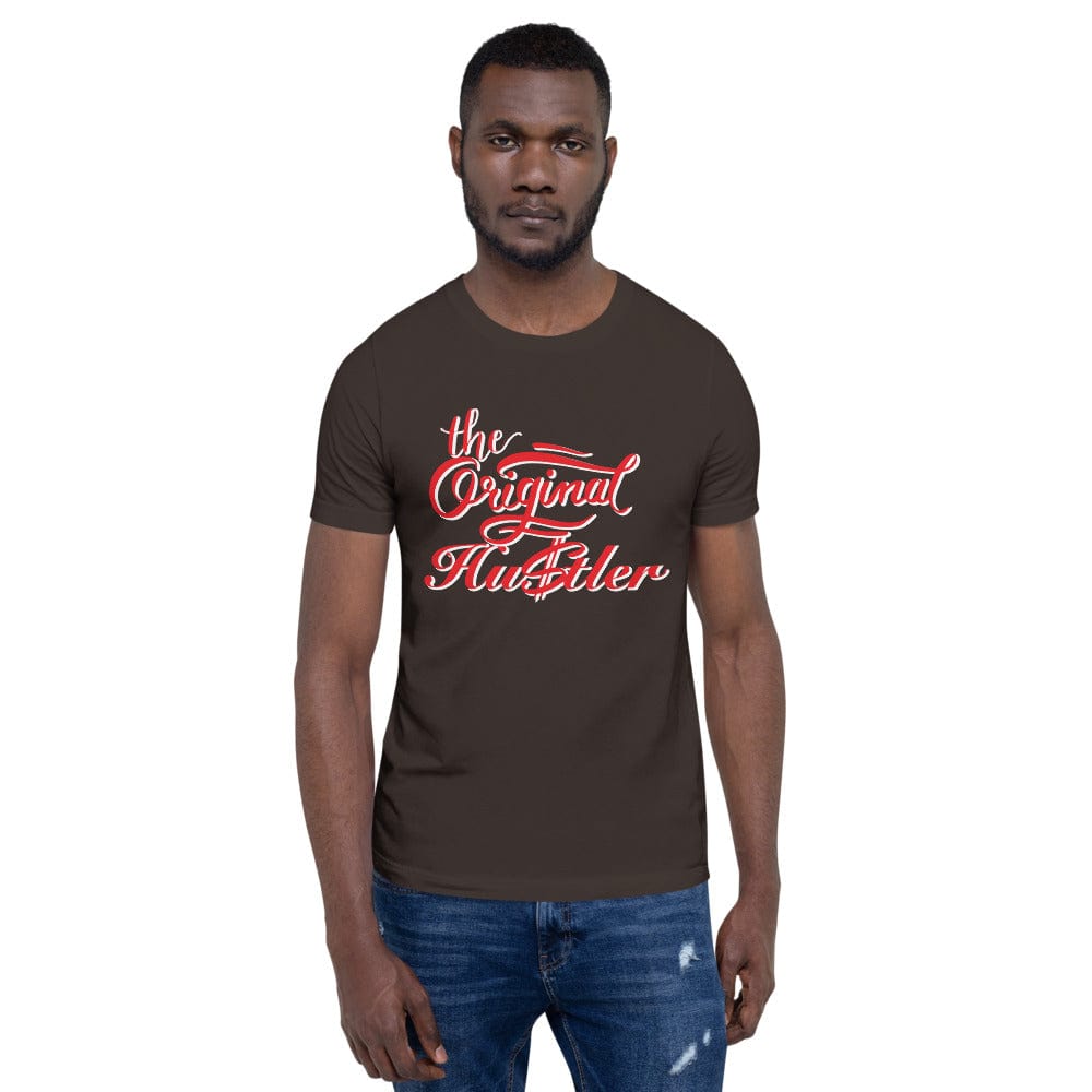 Absolutestacker2 Brown / S The original hustler custom t-shirt
