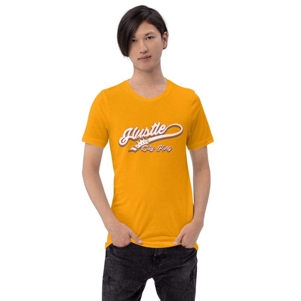 Absolutestacker2 Gold / S Hustle City King Custom T-shirt