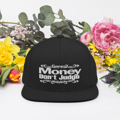 Absolutestacker2 Hats Black Money Don't judge Snapback Hat