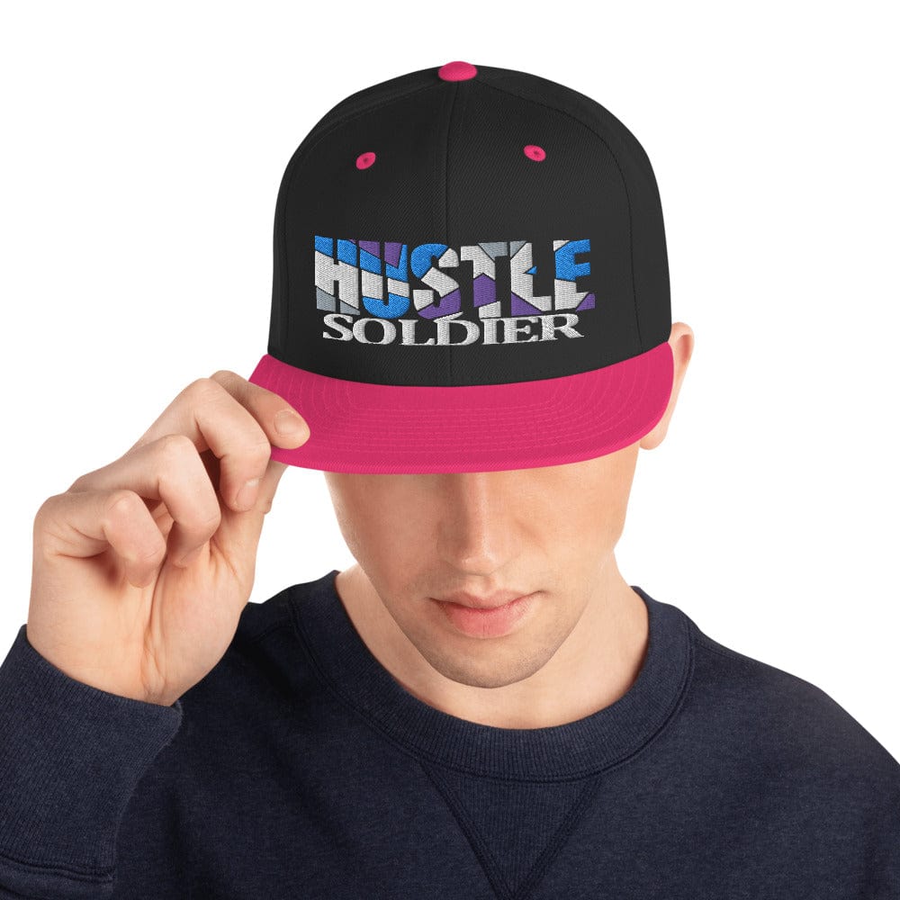 Absolutestacker2 Hats Black/ Neon Pink Hustle soldier