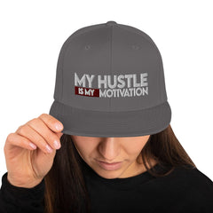 Absolutestacker2 Hats Dark Grey Hustle is my motivation Snapback Hat