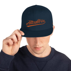 Absolutestacker2 Hats Dark Navy Hustlers Snapback Hat