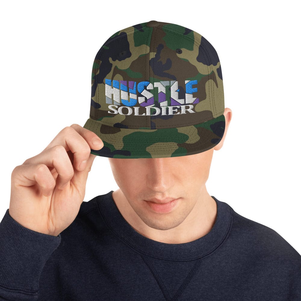 Absolutestacker2 Hats Green Camo Hustle soldier