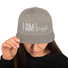 Absolutestacker2 Hats Heather Grey I am the struggle Hat