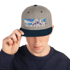 Absolutestacker2 Hats Heather Grey/ Navy Hustle soldier