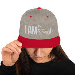 Absolutestacker2 Hats Heather Grey/ Red I am the struggle Hat