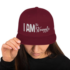 Absolutestacker2 Hats Maroon I am the struggle Hat