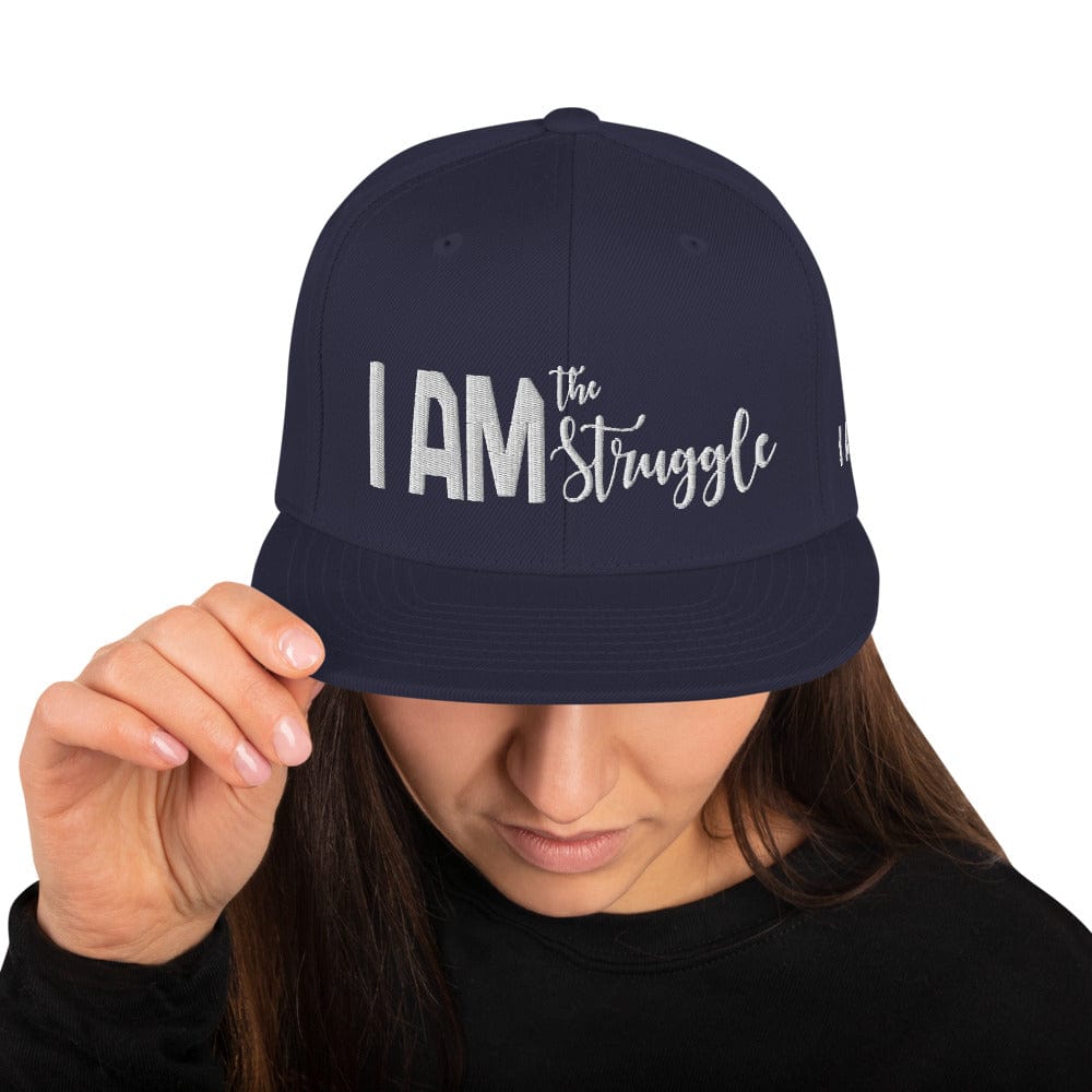 Absolutestacker2 Hats Navy I am the struggle Hat