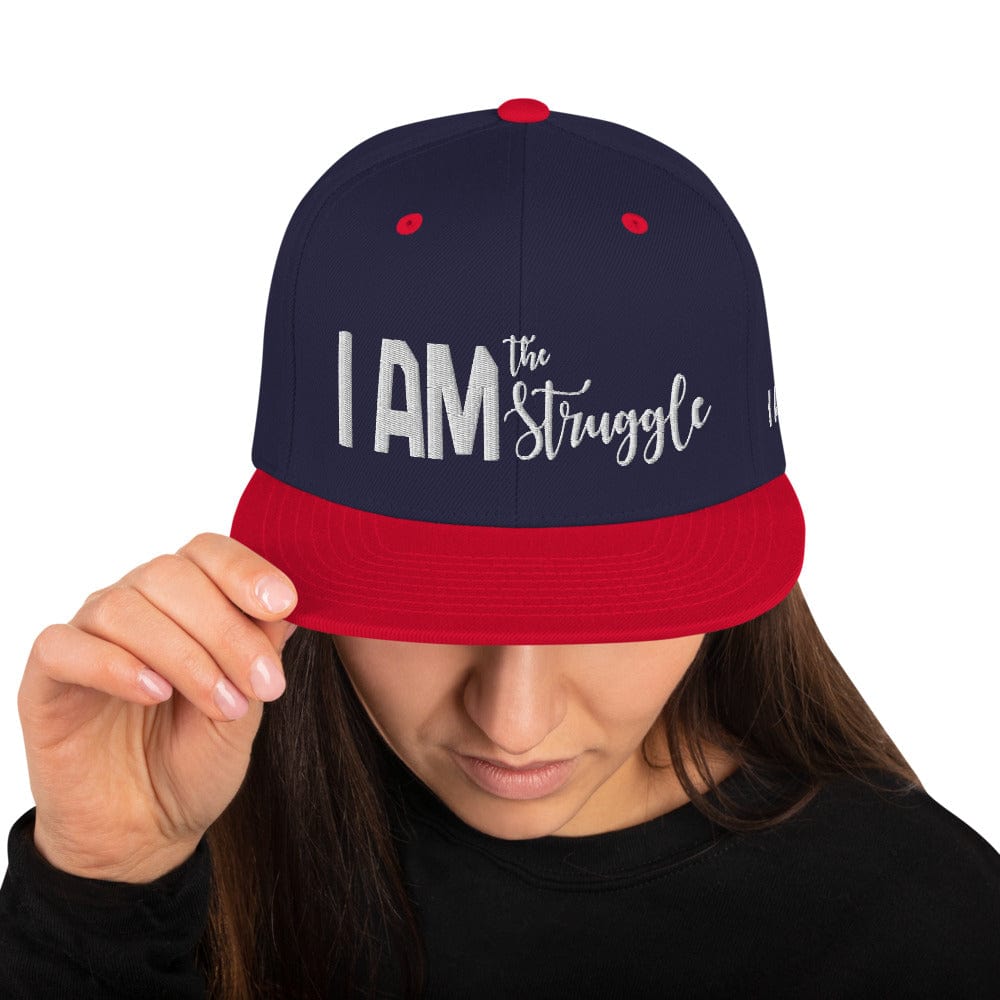 Absolutestacker2 Hats Navy/ Red I am the struggle Hat