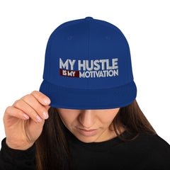 Absolutestacker2 Hats Royal Blue Hustle is my motivation Snapback Hat