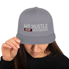 Absolutestacker2 Hats Silver Hustle is my motivation Snapback Hat