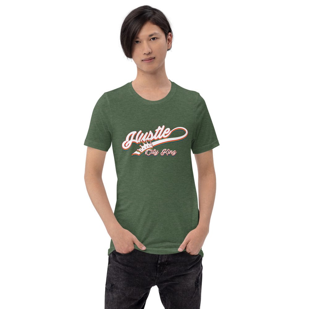 Absolutestacker2 Heather Forest / S Hustle City King Custom T-shirt