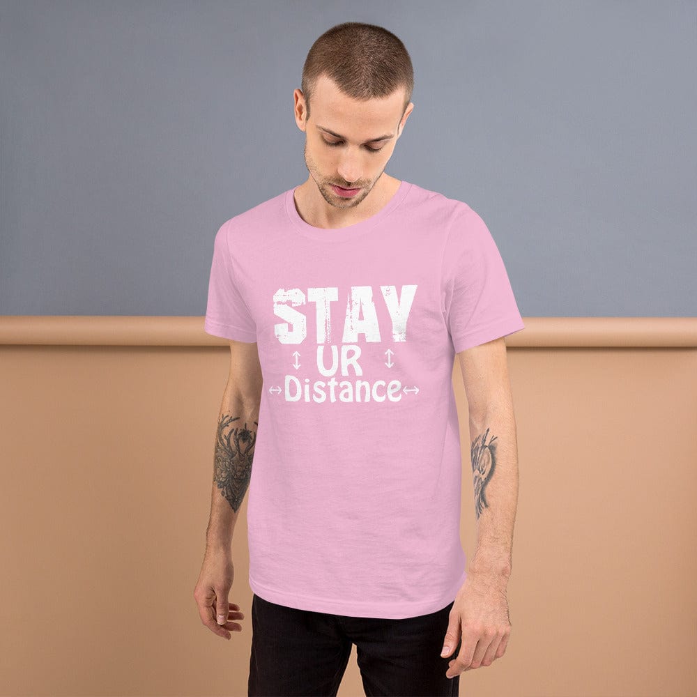 Absolutestacker2 Lilac / S Stay ur distance Custom T-shirts