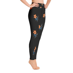 Absolutestacker2 Midnight flower Yoga Leggings