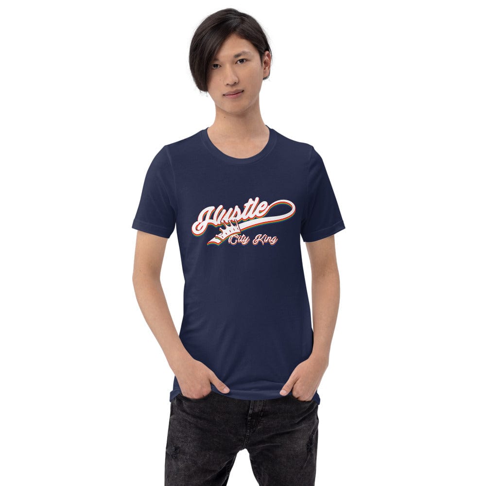 Absolutestacker2 Navy / XS Hustle City King Custom T-shirt