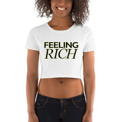 Absolutestacker2 White / XS/SM Feeling Rich Crop Top